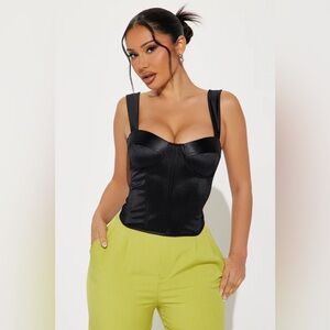 Satin Corset (Black)